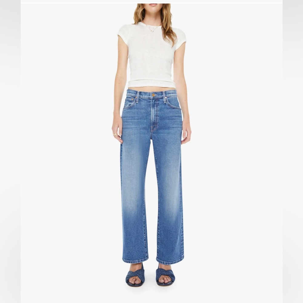 MOTHER Denim The Dodger Ankle Blue Jeans
